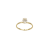 SKN 14 karat guld ring med oval diamant