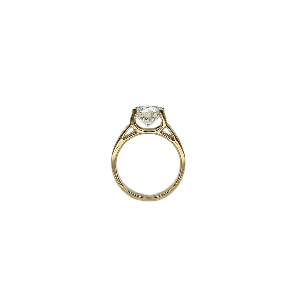 SKN 14 karat guld ring med 3,01ct diamant - Billede 2