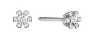 Aagaard Eternity ørestikker i 8 kt hvidguld