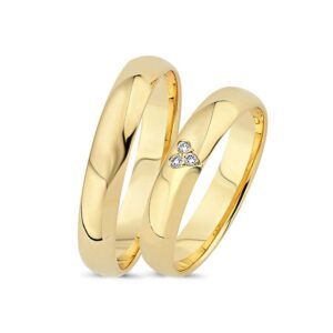 Nuran Vielsesringe Hjerte 14kt