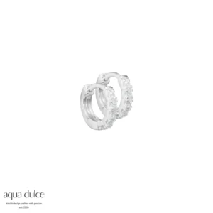 Aqua Dulce Darling creoler i sølv 2098