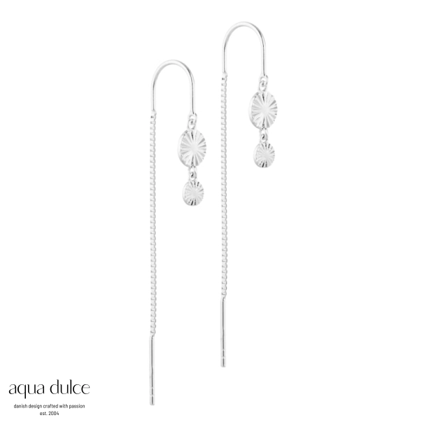 Aqua Dulce Line øretråd i sterling sølv 4211