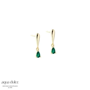 Aqua Dulce Shiny Verde Drop ørestikker 6548