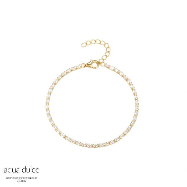 Aqua Dulce Tennis Vintage Oval armbånd 6716