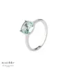 Aqua Dulce sølvring med lyseblå zirkonia 6826