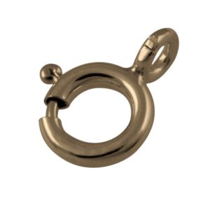 Fjederring smykkelås 8 & 14 kt