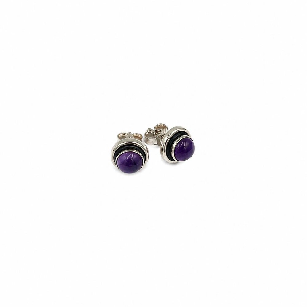 Georg Jensen Cabochon Ametyst Ørestikker - Billede 2