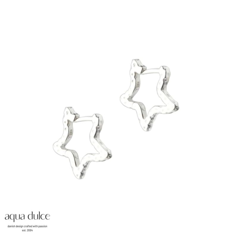 Aqua Dulce Stella Hoops Sølv 6159