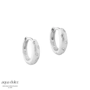 Aqua Dulce Dreamlit Hoop Silver 16 mm