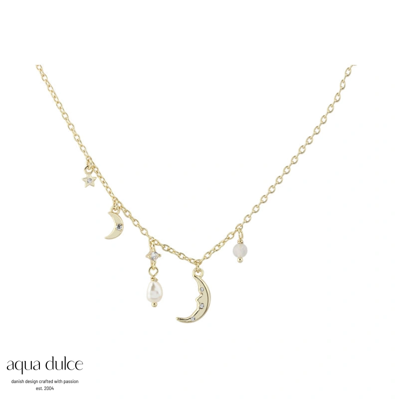 Aqua Dulce Dreamlit Necklace Golden 7213